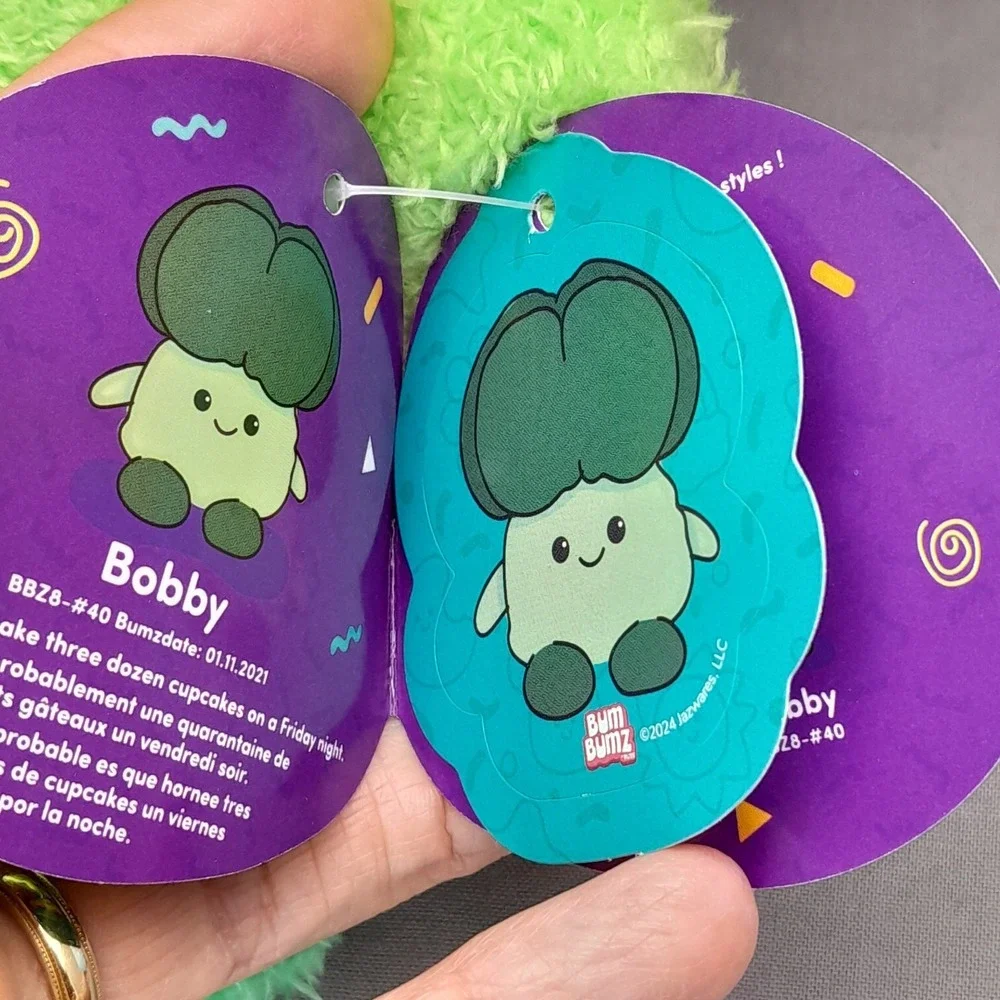 Bumbumz Rootbumz Bobby the Broccoli Plush 7.5